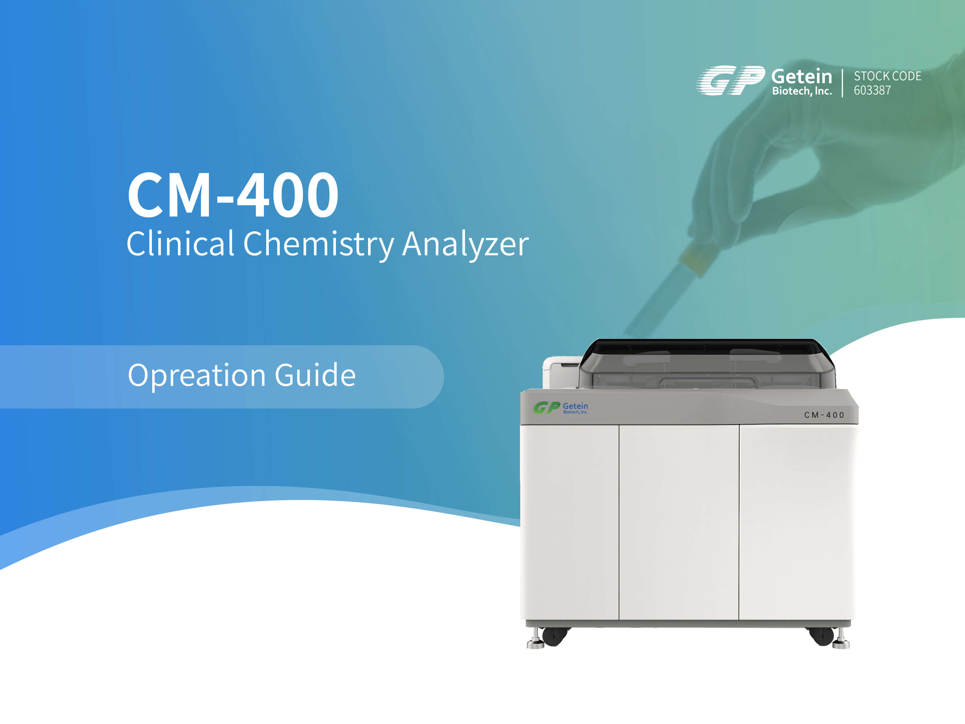 Getein CM-400 Clinical Chemistry Analyzer Operation Guide